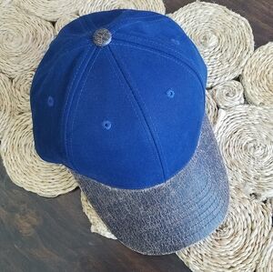 Vintage American Needle Mens 100% Cotton Blitzing Cap Blue Adjustable Fit